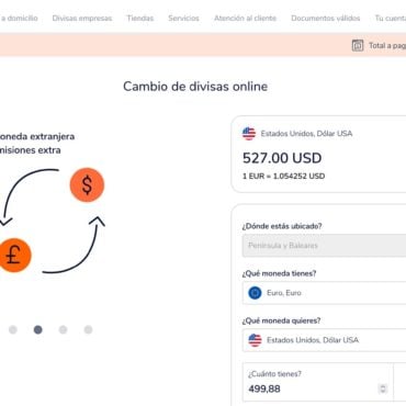 RIA, cambio de moneda con descuento